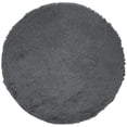 thumbnail image 2 of Safavieh Paris Shag Collection SG511 Handmade Silken Glam 2.5-inch Thick Area Rug, 5' x 5' Round, Slate, 2 of 2