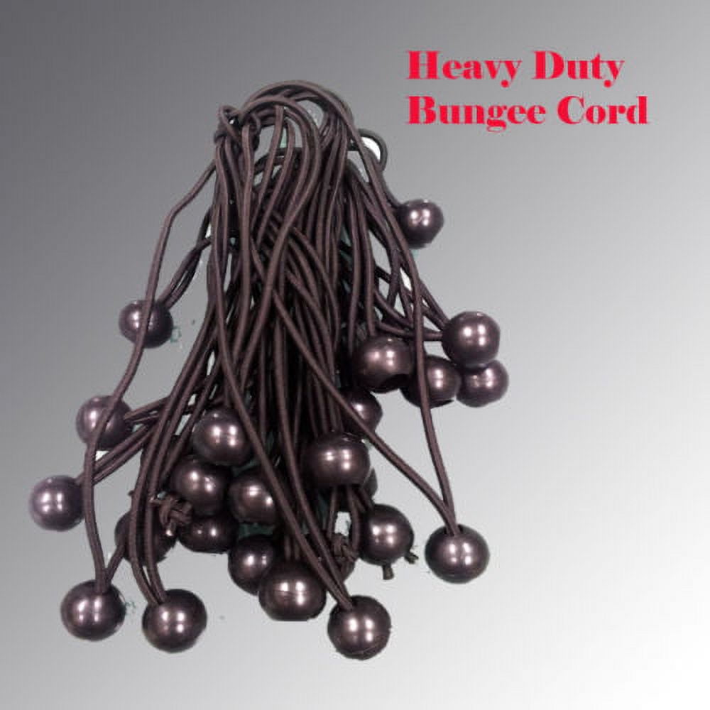 MTP ® 3/16" Bungee Cord with Ball Canopy Tie Down Straps Heavy Duty Tent Kayak Black or White