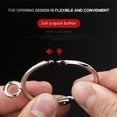 thumbnail image 4 of 20 Pcs Openable Silver Curtain Rings Open and Close Metal Rustproof Drapery Loops with Eyelet for Hook Pins (1.5 Inch), 4 of 8
