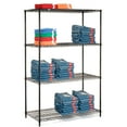 thumbnail image 2 of Nexel Black Epoxy, 4 Tier, Wire Shelving Starter Unit, 48"W x 21"D x 63"H, 2 of 3