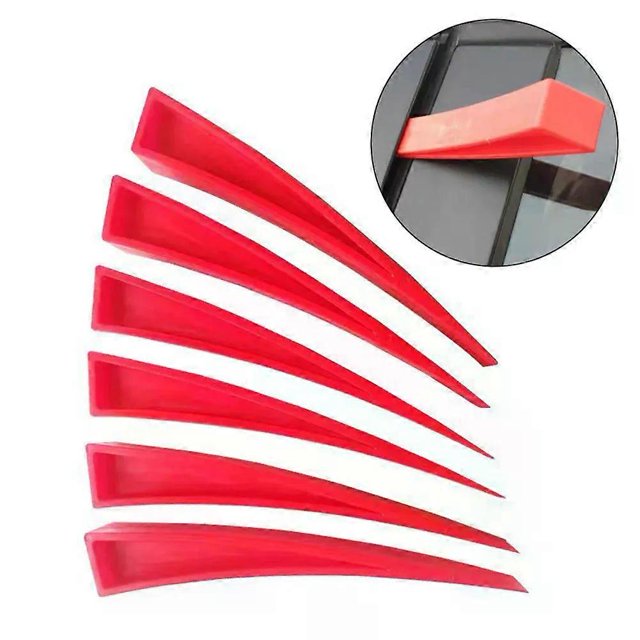 Red Auto Car Door For Window Wedge Panel Paintless Dent Removal Repair Seam Starter Expander Auxiliary Hand Tool