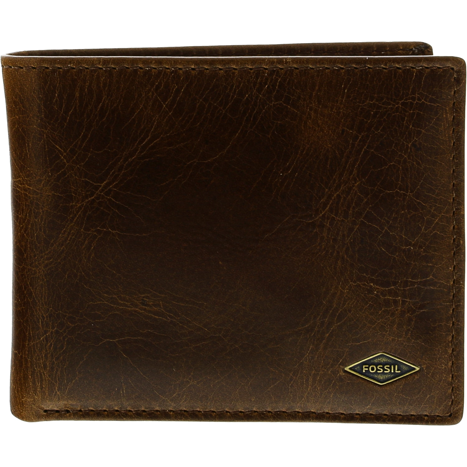 Fossil Fossil Men's Ryan Rfid Passcase Leather Wallet Dark Brown