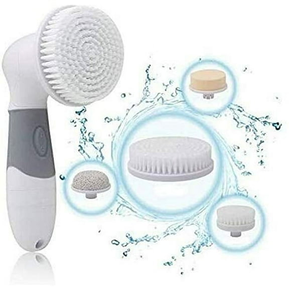 Facial Cleansing Brush, Spin Brush by Uni-Right Waterproof Face and Body Deep Cleansing Scrubber Electric Remove Blackheads Anti Acne