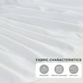 thumbnail image 4 of U-NICE HOME Full/Full XL  14" Drop Wrap Around Bed Skirt - Elastic Pleated Wrinkle Resistant, White, 4 of 6