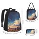 thumbnail image 2 of Easygdp Western Desert Cloud Cowboy Mochila para Niños y Niñas con Set de Caja de Almuerzo y Estuche para Lápices 3 en 1, Mochila Escolar Estampada para Adolescentes, 2 of 7