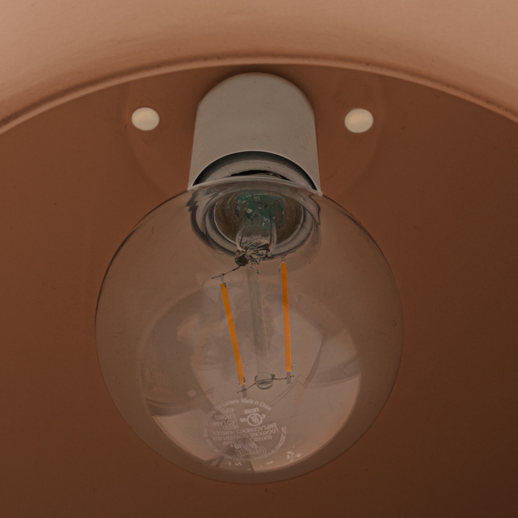 Robert Stevenson Lighting Sienna - Boho Ceramic Ceiling Light with White Fabric Cord, Matte Terracotta