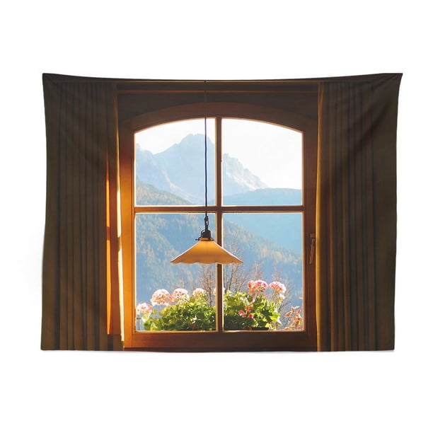 Tapiz para ventana, pintura estética para pared, 100 x 70 cm, microtela