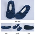 thumbnail image 4 of Zapatillas de bailarina para mujer con lazo de satén, zapatillas de ballet cálidas, cómodas e informales, pantuflas mullidas, pantuflas de felpa para niñas, 4 of 6