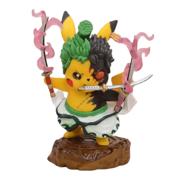 Adornos para figuras de anime Pikachu COS Zoro de una sola pieza