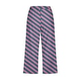 thumbnail image 5 of WMTBSRSW Striped Capris for Women 2025 Trendy Straight Leg Pants Loose Casual Lounge Cropped Pants with Pockets Summer Beach Drawstring Pants, 5 of 5