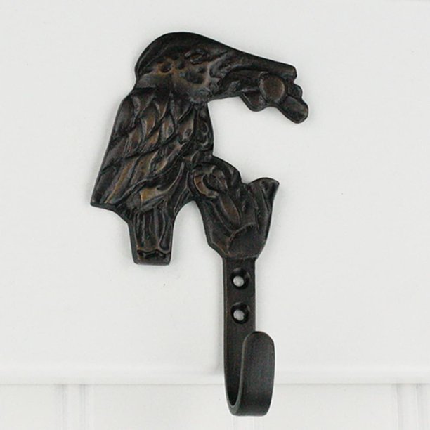 Highpoint Collection Oil Rubbed Bronze Peacock Double Wall Hooks Set