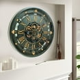 thumbnail image 6 of THE GEARS CLOCK Wall Clock with Real Moving Gears BE-LI_ 26 in Round Black, 6 of 11