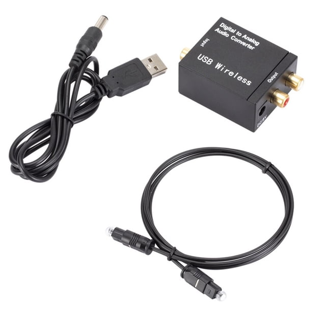 Convertidor de audio digital a analógico Tan Jianjun Spdif Stereo 3.5MM Jack 2 RCA
