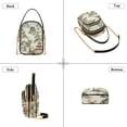 thumbnail image 3 of FORMRS Crossbody Bag for Women Quilted Travel Shoulder Cell Phone Purse with Chain Strap Handbag, Green Mountain Pattern, 3 of 7