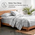 thumbnail image 4 of Bare Home Flannel Sheet Set - 100% Cotton - Deep Pocket - Twin XL, Tartan Plaid, 3-Pieces, 4 of 7