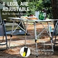 thumbnail image 4 of Outdoor Folding Portable Picnic Camping Table, Silver, 4 of 11