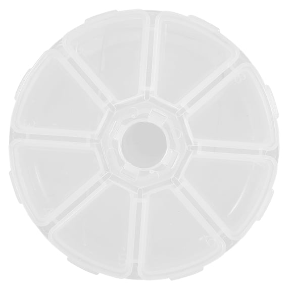 8 Grids Empty Nail Art Storage Box Container Organizers for Rhinestones Gem Beads Tools 4.3 inches / 11.0 cm