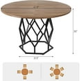 47 Inch Round Dining Table 4-6 People, Kitchen & Dining Room Tables ...