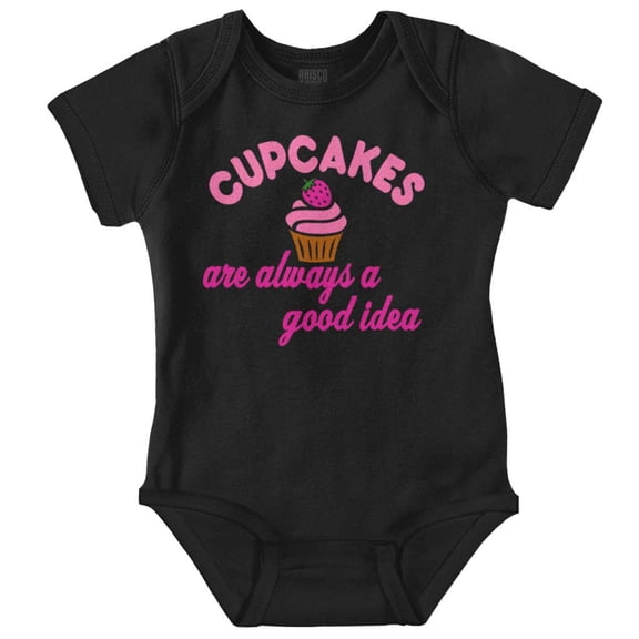 Cupcakes Good Idea Food Sweet Dessert Bodysuit Jumper Girls Infant Baby Brisco Brands 12M
