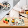 thumbnail image 3 of Yayeee Dish Drying Mat for Kitchen Counter 16" x 18" Microfiber Super Absorbent Coffee Decorative Pad, Small Strawberry Pattern, 3 of 9
