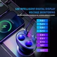 thumbnail image 3 of WIFKLSIIPG 2 Socket Cigarette Lighter Splitter QC 3.0 Dual USB Ports Fast Car Adapter with LED Voltmeter, 3 of 7