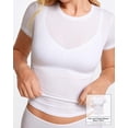 thumbnail image 4 of Bralette SOULVOR Natrelax sin varillas con escote en V blanco talla pequeña, 4 of 7