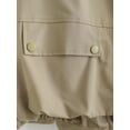thumbnail image 5 of Chaleco holgado informal con cremallera y Bolsillo grande para mujer, chaqueta de negocios forrada con cuello redondo, sin mangas, otoño, 5 of 5