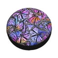 thumbnail image 3 of Gaeub Watercolor Butterflies 14-17in Tire Cover, Spare Tire Cover, for Camper Caravan, Trailer, Car, Truck, SUV, Jeep - 15 inch, 3 of 9