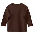 thumbnail image 4 of Cethrio Girls T Shirts, Casual Soft Summer Crew Neck 3/4 Sleeve Tops Brown Size 5T, 4 of 4
