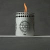 TIKI® Brand 6-inch Clean Burn FlameShield® Tabletop Torch Lantern White