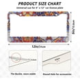thumbnail image 4 of Coolnut Mexican Talavera License Plate Frames 2pcs, Aluminum Universal Car License Plate Holder with Elliptical Hole for US Vehicles, 12"x 6", 4 of 7