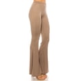 thumbnail image 2 of Women's Plus Size High Waisted Palazzo Pants Soft Stretch Print and Solid Flare Leggings, 2 of 4