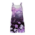 thumbnail image 4 of Hyknon Rompers for Women Summer Fashion Suspender Sleeveless Jumpsuits with Pockets Casual Floral Printed Loose Fit Comfortable Jumpsuits Shorts, 4 of 6