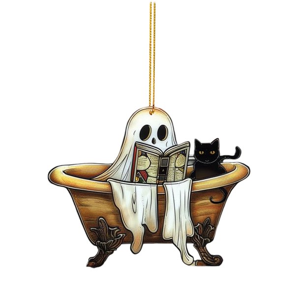 Colgantes acrílicos de Halloween: diseño elegante, materiales duraderos y ricos detalles de Halloween para decorar las fiestas.