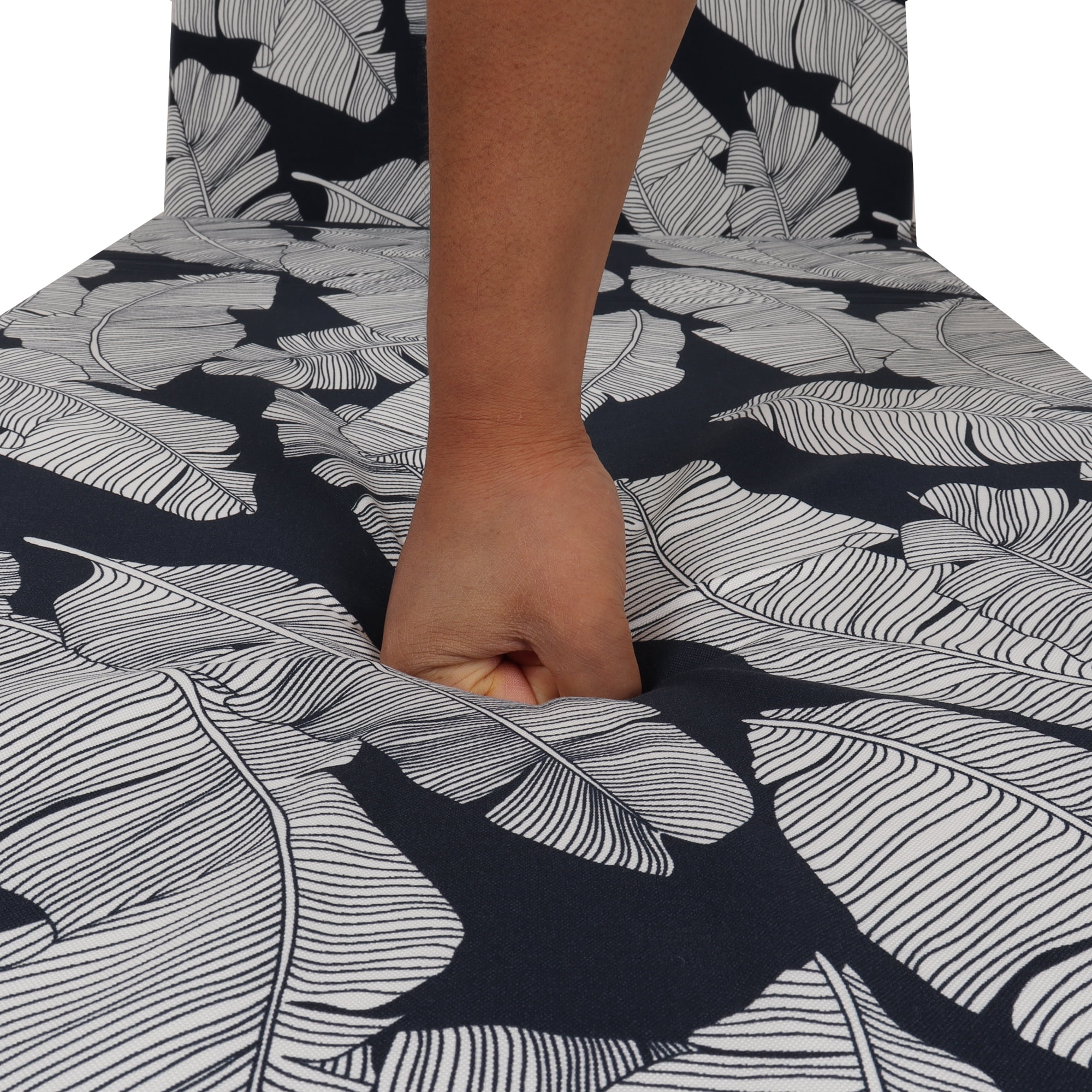 Perfect Garden Outdoor Patio Chaise Lounge Chair Cushions Replacement Furniture Seat Cushions Chair Pads,Navy Blue Leaf