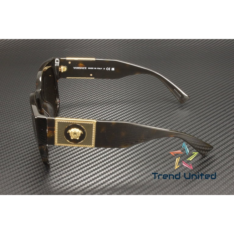 Versace, Womens Square Sunglasses, 54mm Lens, Havana 