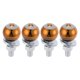thumbnail image 1 of Tapa de tornillos de matrícula M6 universal para motocicleta Unique Bargains de 40 mm, kit de tornos de matrícula antirrobo de aleación de aluminio naranja 4Pcs, 1 of 6