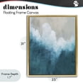thumbnail image 4 of Stupell Industries Coastal Aerial Tide Abstraction Gold Floating Frame Canvas Art, 25 x 31, by Denise Brown, 4 of 8