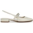 thumbnail image 2 of Franco Sarto Women's Destin Slingback Flat Pearl White Patent 11M, 2 of 5