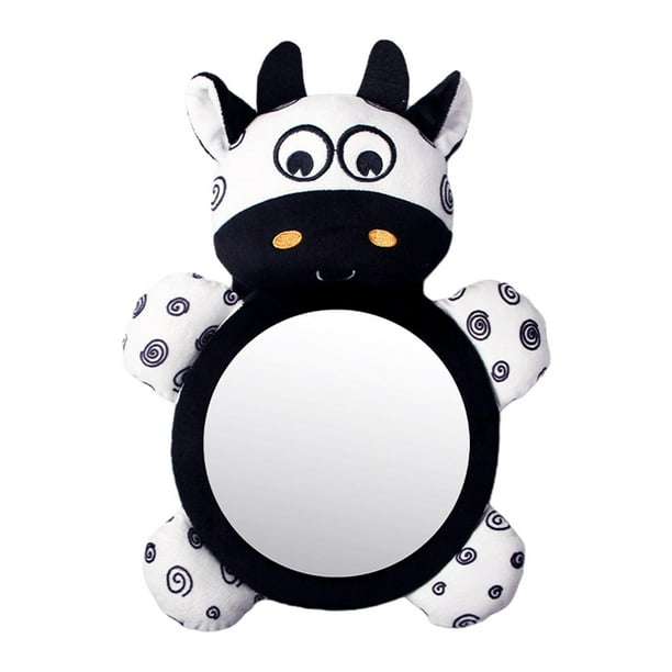 Espejo retrovisor para coche con forma de animal para bebé, espejo retrovisor para asiento de coche, reflector, espejo de fácil visión para bebé A