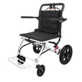 thumbnail image 2 of Tereitr Portable Folding Transport Wheelchair, Ultra Lightweight 14 lbs Travel Wheelchair with Telescopic Handle & 12 Inch Rear Wheels for Adults and Seniors, Supports 265 lbs, 2 of 10