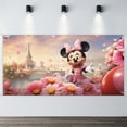 thumbnail image 2 of Minnie Mouse-Theme Backdrops Banner Birthday Party Decor Supplies Personalized Party Backdrop Decoration,4x6ft（120x180cm）, 2 of 6