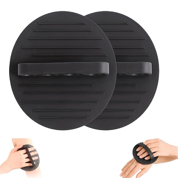 Soft Rubber Shower Scrubber, Gentle Body Exfoliating Tool for Shower and Bath, Deep Cleansing Massage Accessory(2Pack)
