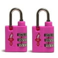 thumbnail image 1 of Safe Skies 10 Aero TSA Lock 2P - Gomme à Bulles Rose, 1 of 1
