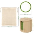 thumbnail image 4 of Bamboo Cotton Makeup Remover Pads Reusable Soft Facial Clean Pads For Remove Lip Mascara Eye Shadow Lipstick Foundation 16Pcs, 4 of 10