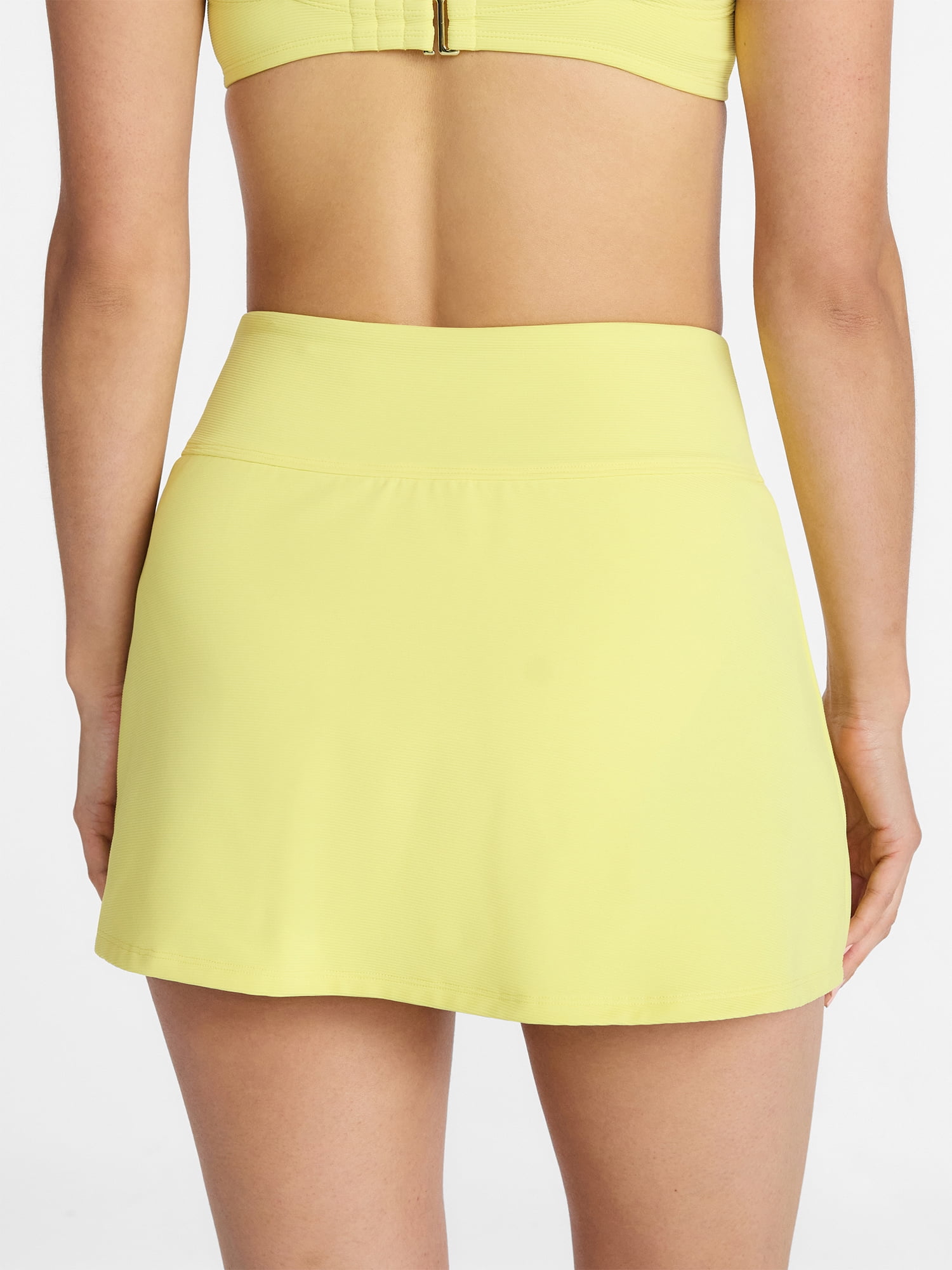 Time and Tru Women's and Women's Plus Ribbed Swim Skirt, Sizes XS-3X