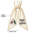 thumbnail image 3 of huayou Holiday Theme Embroidered Wreath Sash, Scalloped Edge Wreath Bow Ribbon for Front Door Wreath, Thanksgiving Christmas Valentine Designs, 3 of 8