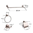 thumbnail image 2 of Juego de 4 Accesorios Para baño Rubinett Acero inóxidable 304 Satinado de Lujo, 2 of 7