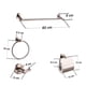 thumbnail image 2 of Juego de 4 Accesorios Para baño Rubinett Acero inóxidable 304 Satinado de Lujo, 2 of 7