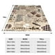 thumbnail image 3 of Balery Abstract Coffee Pattern With Letters Manta de Felpa Suave y Acogedora – Cobija de Franela Aterciopelada para Cama, Lavable y Cálida para Sofá, Mascotas, Transpirable-40"x30", 3 of 7
